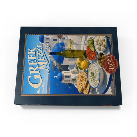 Santorini Greek Mezze Coastal Feast 300 Jigsaw Puzzle box view3