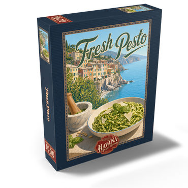 Italian Riviera Village Fresh Pesto Pasta 1000 Jigsaw Puzzle box view2