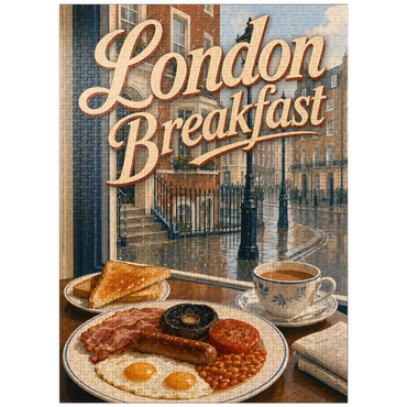 puzzleplate London - Full English Breakfast 1000 Jigsaw Puzzle