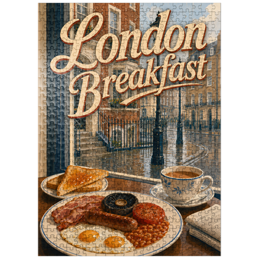 puzzleplate London - Full English Breakfast 500 Jigsaw Puzzle