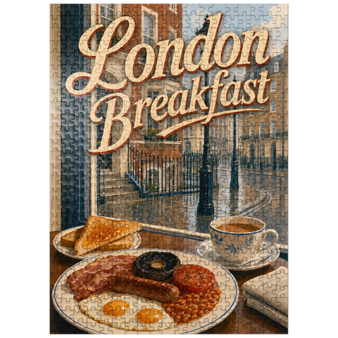 puzzleplate London - Full English Breakfast 500 Jigsaw Puzzle