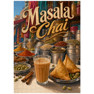 puzzleplate Masala Chai - Indian Spice Market 300 Jigsaw Puzzle