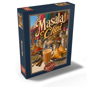 Masala Chai - Indian Spice Market 500 Jigsaw Puzzle box view2