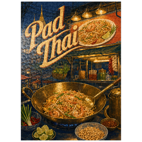 puzzleplate Pad Thai Street Food Night Market 500 Jigsaw Puzzle
