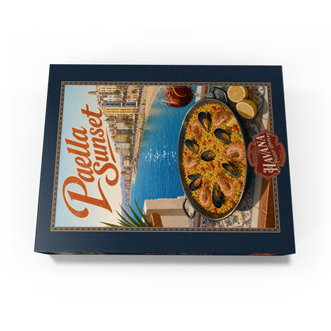 Spanish Mediterranean Coast Paella Sunset Scene 300 Jigsaw Puzzle box view3