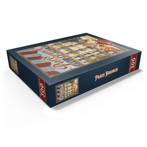 Paris Cafe Brunch Croissant Coffee 300 Jigsaw Puzzle box view1