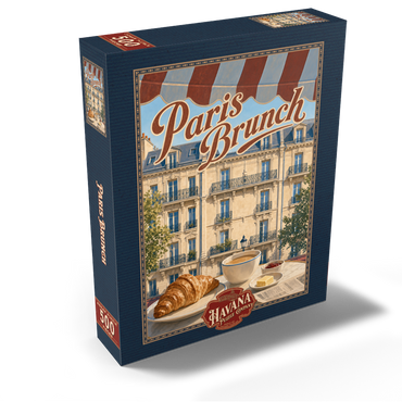 Paris Cafe Brunch Croissant Coffee 500 Jigsaw Puzzle box view2
