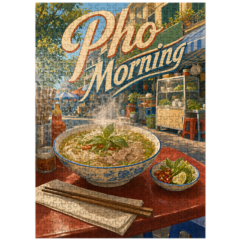 puzzleplate Pho Morning Vietnamese Street Food Sign 500 Jigsaw Puzzle