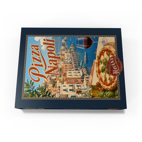 Naples Italy Pizza Waterfront View 1000 Jigsaw Puzzle box view3