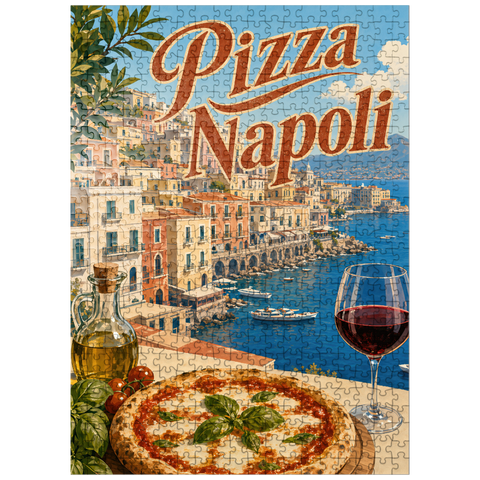 puzzleplate Naples Italy Pizza Waterfront View 500 Jigsaw Puzzle