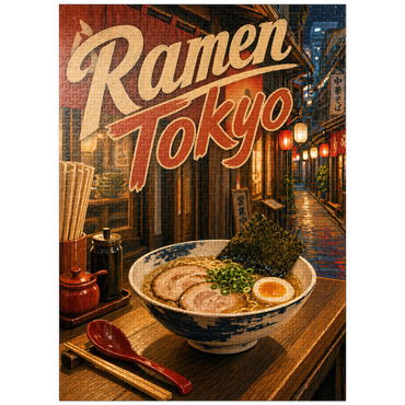 puzzleplate Tokyo Ramen Street Night Food Scene 1000 Jigsaw Puzzle