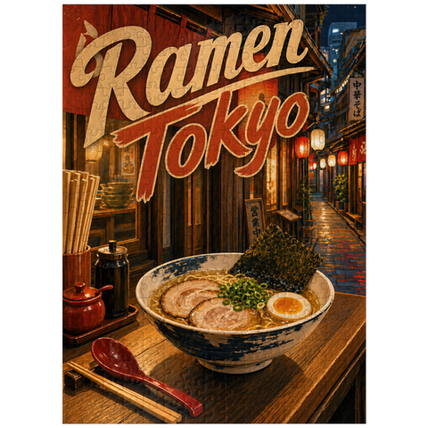 puzzleplate Tokyo Ramen Street Night Food Scene 300 Jigsaw Puzzle