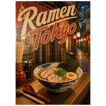 puzzleplate Tokyo Ramen Street Night Food Scene 500 Jigsaw Puzzle