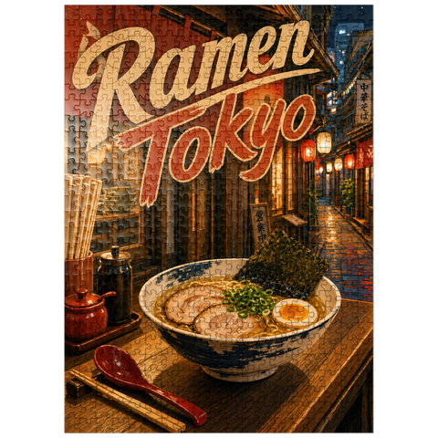 puzzleplate Tokyo Ramen Street Night Food Scene 500 Jigsaw Puzzle