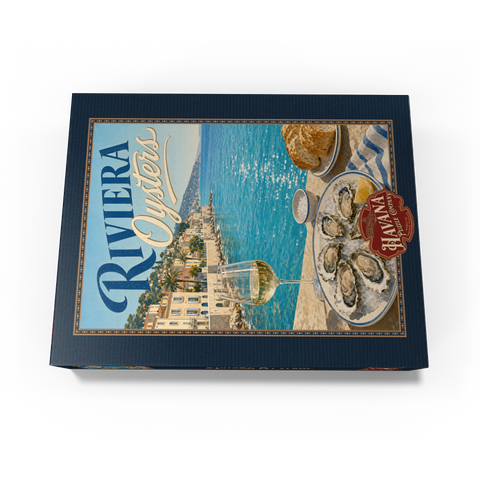 French Riviera Coastal Oysters and White Wine 500 Jigsaw Puzzle box view3