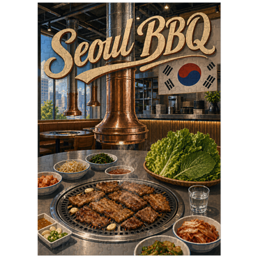 puzzleplate Seoul Korean BBQ Restaurant Interior Ambiance 300 Jigsaw Puzzle