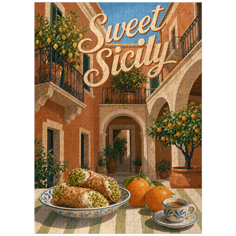 puzzleplate Sicily Italian Courtyard Citrus Still Life 300 Jigsaw Puzzle