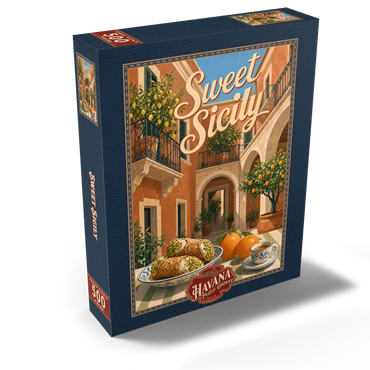 Sicily Italian Courtyard Citrus Still Life 500 Jigsaw Puzzle box view2