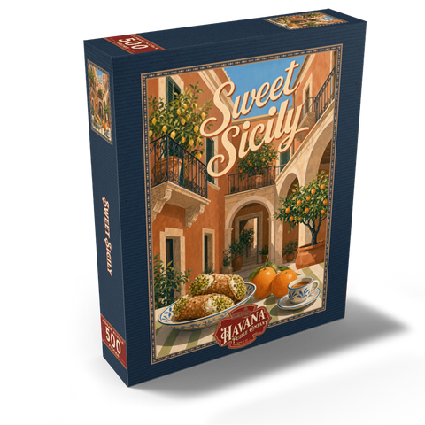 Sicily Italian Courtyard Citrus Still Life 500 Jigsaw Puzzle box view2