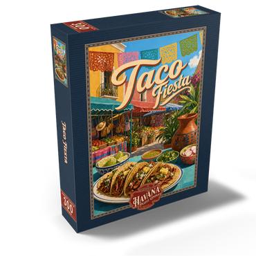 Taco Fiesta Mexican Market Street Scene 300 Jigsaw Puzzle box view2