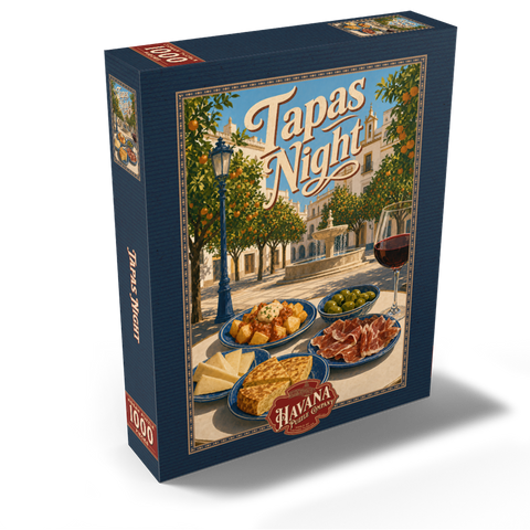 Seville Tapas Night Orange Grove Plaza 1000 Jigsaw Puzzle box view2