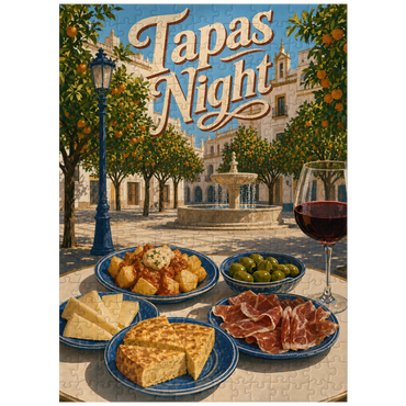 puzzleplate Seville Tapas Night Orange Grove Plaza 300 Jigsaw Puzzle