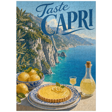 puzzleplate Capri Italy Coastal Lemon Dessert 300 Jigsaw Puzzle