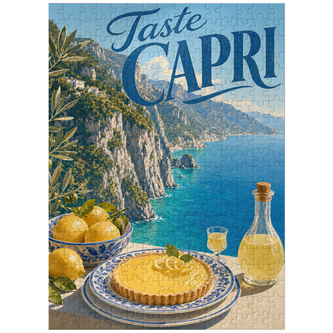 puzzleplate Capri Italy Coastal Lemon Dessert 300 Jigsaw Puzzle