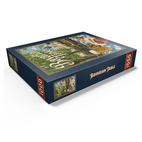 Bavarian Beer Garden Table Spread 1000 Jigsaw Puzzle box view1