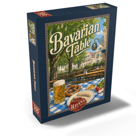Bavarian Beer Garden Table Spread 300 Jigsaw Puzzle box view2