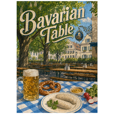 puzzleplate Bavarian Beer Garden Table Spread 300 Jigsaw Puzzle