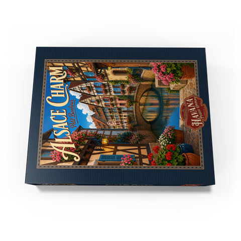 Alsace Canal Village Floral Charm 300 Jigsaw Puzzle box view3