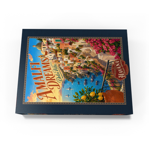 Amalfi Coast Sunset Romance 500 Jigsaw Puzzle box view3