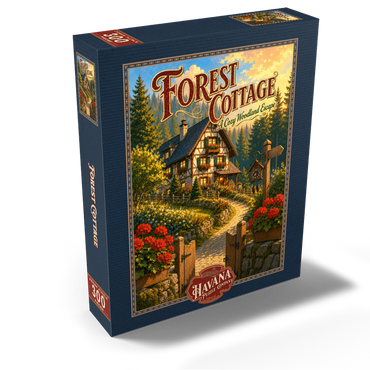 Forest Cottage Cozy Woodland Escape 300 Jigsaw Puzzle box view2