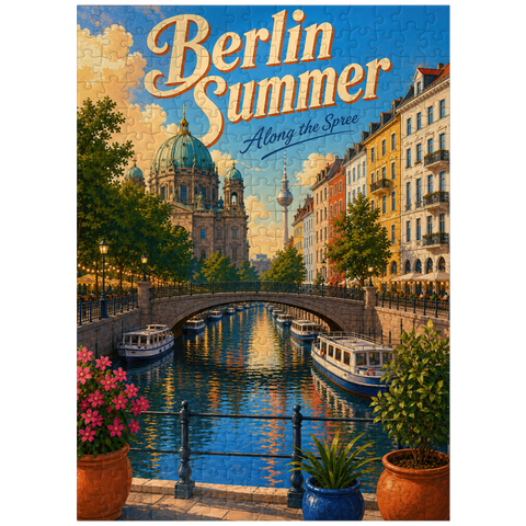 puzzleplate Berlin Summer Canal Charm 300 Jigsaw Puzzle