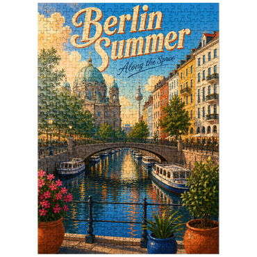 puzzleplate Berlin Summer Canal Charm 500 Jigsaw Puzzle
