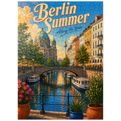 puzzleplate Berlin Summer Canal Charm 500 Jigsaw Puzzle
