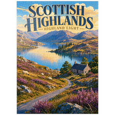 puzzleplate Scottish Highlands Scenic Light 1000 Jigsaw Puzzle