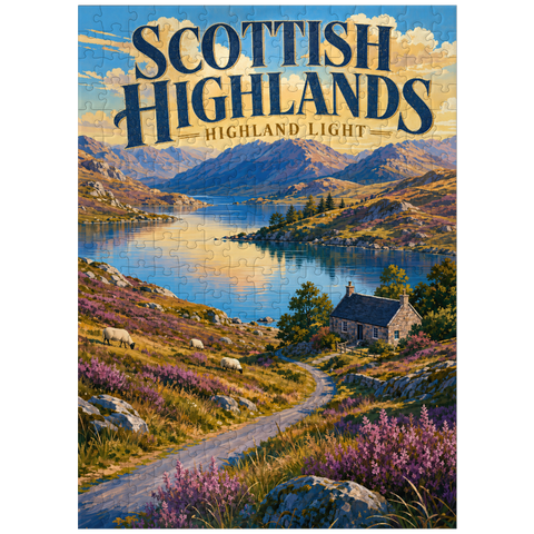 puzzleplate Scottish Highlands Scenic Light 300 Jigsaw Puzzle