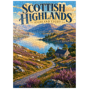 puzzleplate Scottish Highlands Scenic Light 500 Jigsaw Puzzle