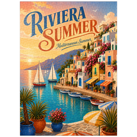 puzzleplate Riviera Coastal Summer Charm 1000 Jigsaw Puzzle