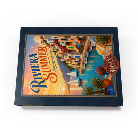 Riviera Coastal Summer Charm 300 Jigsaw Puzzle box view3
