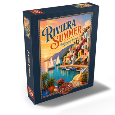 Riviera Coastal Summer Charm 500 Jigsaw Puzzle box view2
