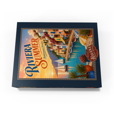 Riviera Coastal Summer Charm 500 Jigsaw Puzzle box view3