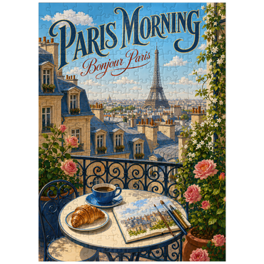 puzzleplate Eiffel Tower Morning Romance 300 Jigsaw Puzzle