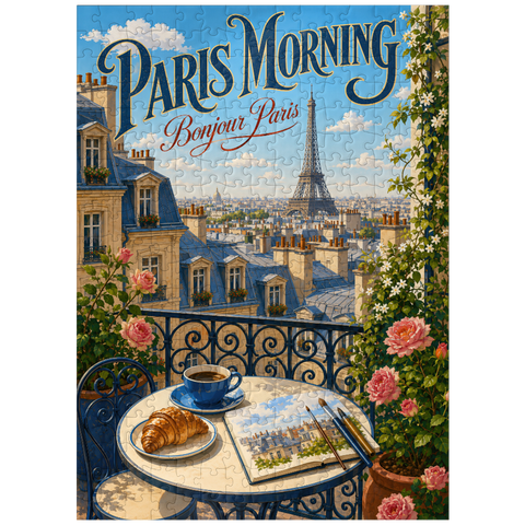 puzzleplate Eiffel Tower Morning Romance 300 Jigsaw Puzzle
