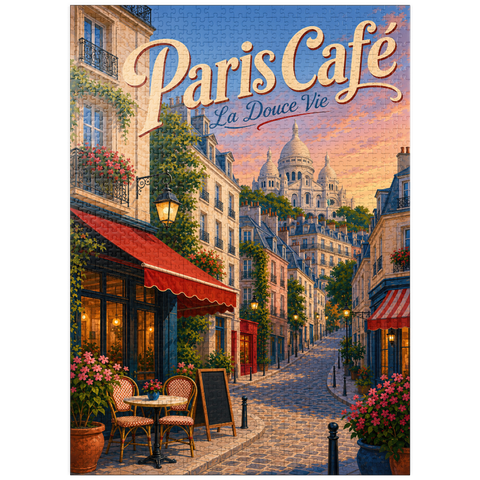 puzzleplate Paris Cafe Romantic Evening Charm 1000 Jigsaw Puzzle