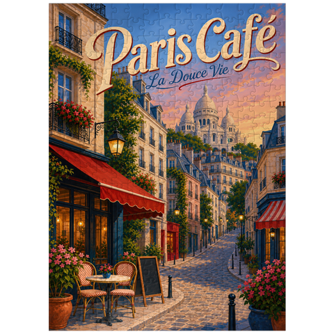 puzzleplate Paris Cafe Romantic Evening Charm 300 Jigsaw Puzzle