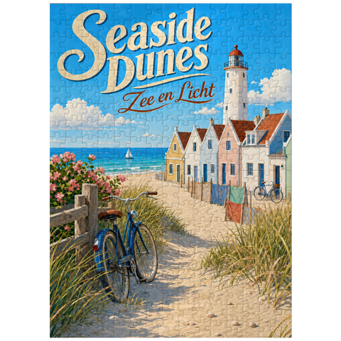 puzzleplate Seaside Dunes Lighthouse Coastal Charm 300 Jigsaw Puzzle