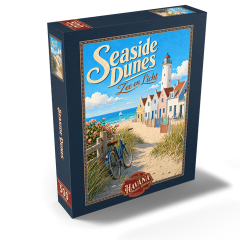 Seaside Dunes Lighthouse Coastal Charm 500 Jigsaw Puzzle box view2